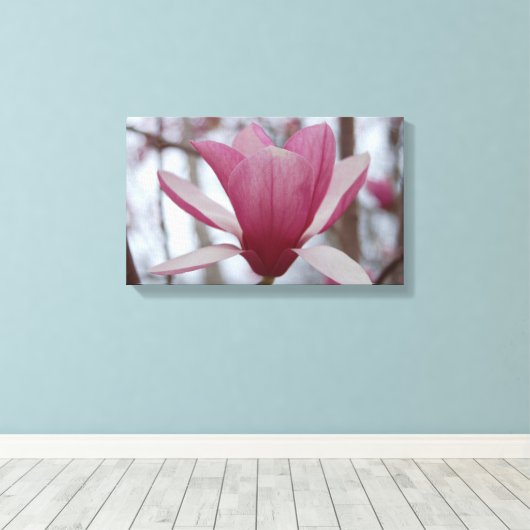 Japans Magnolia Canvas Print (Insitu (Houten vloer))