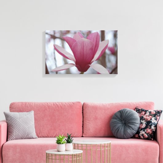 Japans Magnolia Canvas Print (Insitu (Woonkamer))