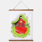 Japans Maiko Carpe Diem Hangend Wandkleed (Voorkant)