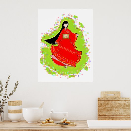 Japans Maiko Poster (Keuken)