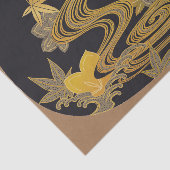 Japans makreel en stromend water tissuepapier (Detail)