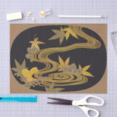 Japans makreel en stromend water tissuepapier (Craft)