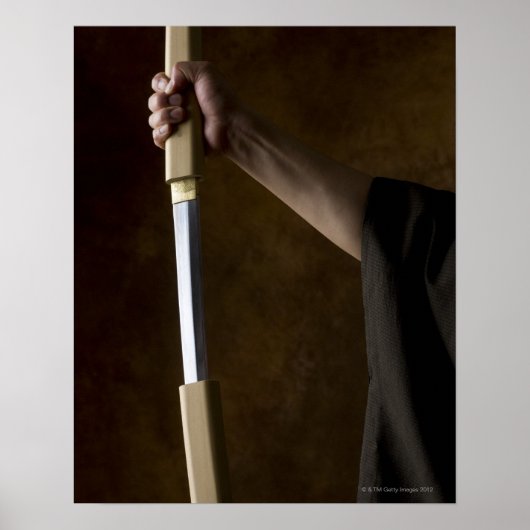 Japans man met zwaard 2 poster (Voorkant)