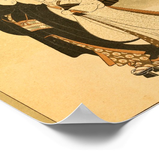  Japans Man voor Wall Art Woman Poster (Hoek)