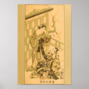  Japans Man voor Wall Art Woman Poster