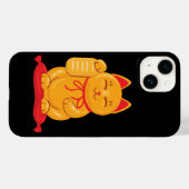 Japans Maneki Neko Gold Cat, symbool voor rijkdom Case-Mate iPhone Case (Achterkant (horizontaal))