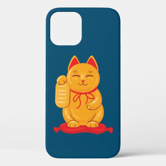 Japans Maneki Neko Gold Cat, symbool voor rijkdom Case-Mate iPhone Case (Achterkant)