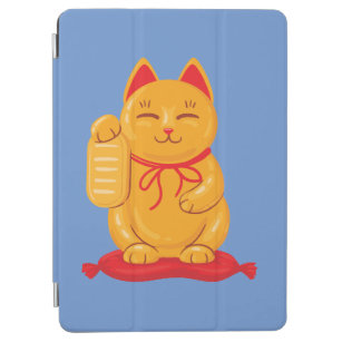 Japans Maneki Neko Gold Cat, symbool voor rijkdom iPad Air Cover