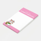 Japans "Maneki Neko" Lucky Cat Post-it® Notes (Schuin)