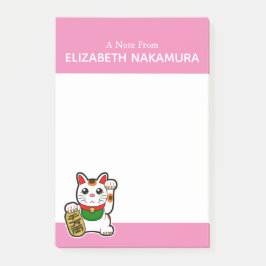 Japans "Maneki Neko" Lucky Cat Post-it® Notes