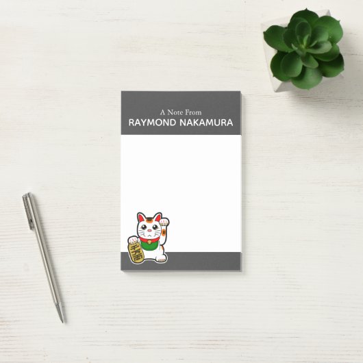 Japans "Maneki Neko" Lucky Cat Post-it® Notes (Kantoor)