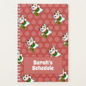 Japans Maneki Neko Patroon Planner (Voorkant)