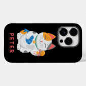 Japans Maneki Neko White Cat, gelukssymbool Case-Mate iPhone Case (Achterkant (horizontaal))
