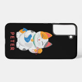Japans Maneki Neko White Cat, gelukssymbool Samsung Galaxy Hoesje (Achterkant horizontaal)