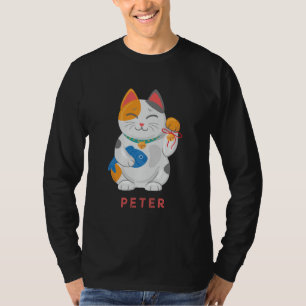 Japans Maneki Neko White Cat, gelukssymbool T-shirt