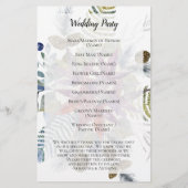 Japans Maple Floral Waterverf Wedding Programme (Achterkant)