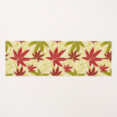 JAPANS MAPLE LEAF (CREME) YOGAMAT (Voorkant (horizontaal))