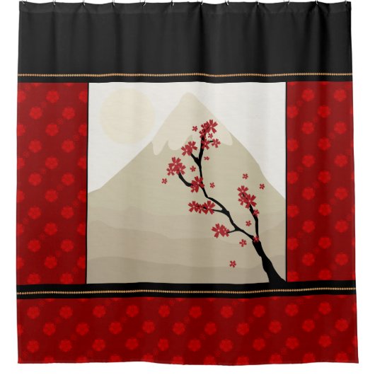 Japans Maple Tree Shower Curtain Douchegordijn (Voorkant)