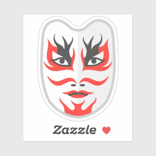 Japans masker sticker (Vel)