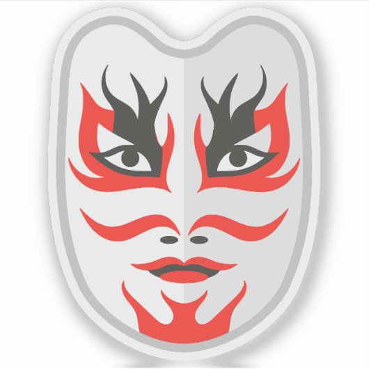 Japans masker sticker (Voorkant)