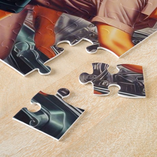 japans mechanisch meisje legpuzzel (Zijkant)