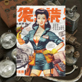 japans mechanisch meisje tissuepapier