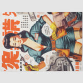 japans mechanisch meisje tissuepapier (Voorkant)