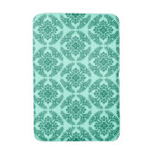 Japans Medallion Pattern, Aqua en Turquoise Badmat (Voorkant Verticaal)