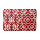 Japans Medallion Pattern, Deep Red en White Badmat (Voorkant)