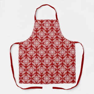 Japans Medallion Pattern, Deep Red en White Schort
