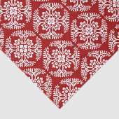 Japans Medallion Pattern, Deep Red en White Tissuepapier (Detail)
