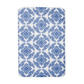Japans Medallion Pattern, kobalt Blue en White Badmat (Voorkant Verticaal)