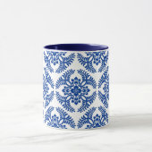 Japans Medallion Pattern, kobalt Blue en White Mok (Midden)