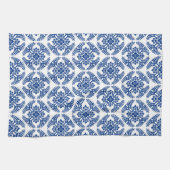 Japans Medallion Pattern, kobalt Blue en White Theedoek (Horizontaal)