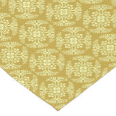 Japans Medallion Pattern, Mustard Yellow Korte Tafelloper (Hoek)