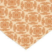 Japans Medallion Pattern, Pastel Oranje Korte Tafelloper (Hoek)