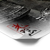 Japans meisje bij Tea House Poster (Hoek)