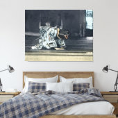 Japans meisje Bowing Dogeza Canvas Afdruk (Insitu (Slaapkamer))