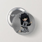 Japans meisje Buttton Ronde Button 5,7 Cm (Voorkant /achterkant)