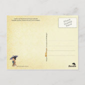 Japans meisje in kimono met paraplu briefkaart (Achterkant)