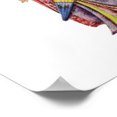  Japans meisje in Kimono Poster (Hoek)