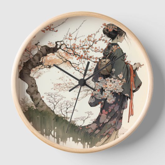 Japans meisje klok (Voorkant)