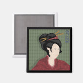 Japans meisje magneet (Voorkant / Achterkant)