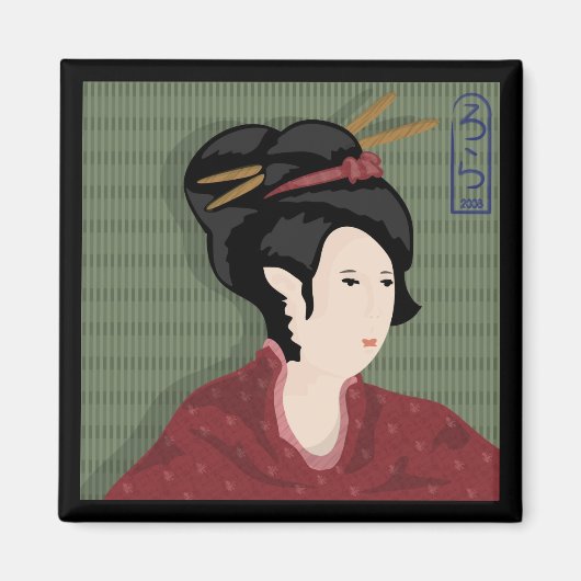 Japans meisje magneet (Voorkant)