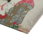 Japans meisje met Cat, Tsukioka Yoshitoshi Snijplank (Hoek)