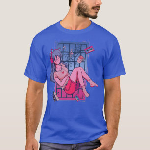 Japans meisje Muziek Anime Manga Grafische Kunst J T-shirt