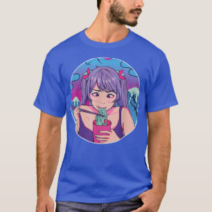 Japans meisje Noodles Anime Manga Graphic Art Japa T-shirt