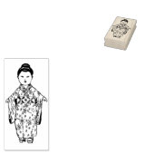 Japans meisje pop Rubberstempel (Gestempeld)