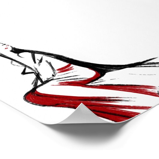 Japans meisje poster (Hoek)