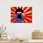 japans meisje poster (Keuken)